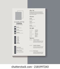 Beautiful Curriculam resume template design.