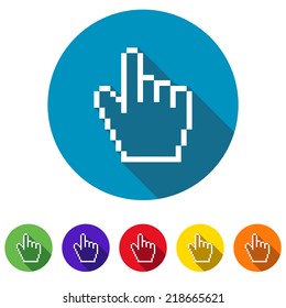 Beautiful Cursor Hand web icon