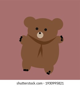 A beautiful cute of bear animation