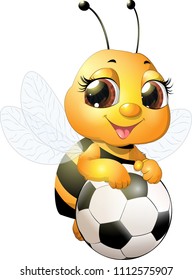 Beautiful cute bee