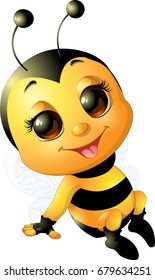 Beautiful cute bee