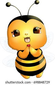 Beautiful cute bee
