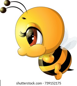 Beautiful cute bee