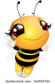 Beautiful cute bee