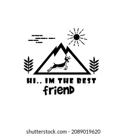 Diseño de logotipos para ciervos hermosos y bonitos