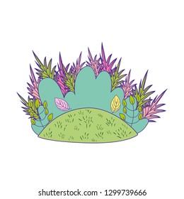 beautiful cute garden scene