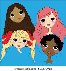 Beautiful cute girls 