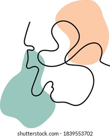 bellas y lindas ilustraciones, ilustraciones geométricas abstractas, colores pastel contemporáneos