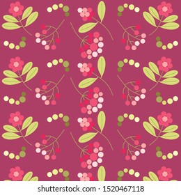 Beautiful and cute pink flower pattern in vectors. Large, small, scattered and random flower motifs. Elegant templates that can be used for fashion, wallpaper, gift wrap, book cover, and websites.