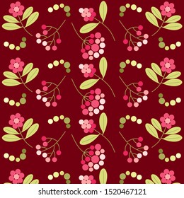 Beautiful and cute pink flower pattern in vectors. Large, small, scattered and random flower motifs. Elegant templates that can be used for fashion, wallpaper, gift wrap, book cover, and websites.