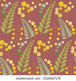 Beautiful and cute pink flower pattern in vectors. Large, small, scattered and random flower motifs. Elegant templates that can be used for fashion, wallpaper, gift wrap, book cover, and websites.