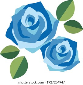 Beautiful and cute rose illustration