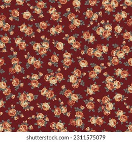 Schönes und süßes Stoffmuster aus Rose,
