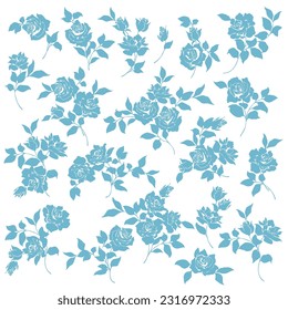 Beautiful and cute rose vector material collection,