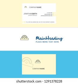 Beautiful Cutter  Logo and business card. vertical Design Vector