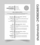 Beautiful CV or Resume template - elegant stylish design