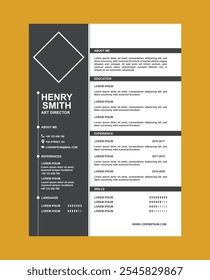 Modelo de CV Resume bonito - design elegante e elegante