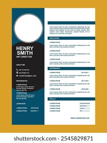 Modelo de CV Resume bonito - design elegante e elegante