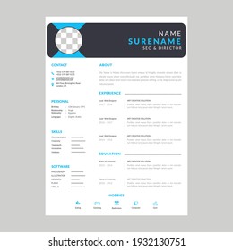 Beautiful CV  Resume template layout