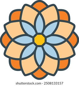 Beautiful Daisy Flower Minimalist Floral Illustration Vector