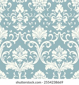 Beautiful Damask Antique Traditional Arabesque Ornament Print Design Vector Seamless Pattern Vintage printing pattern classic charm wallpaper. 8