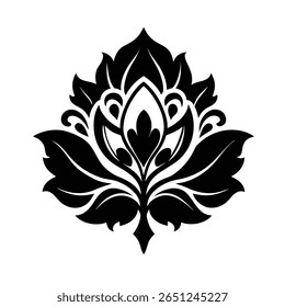 Um belo vetor de flor de damasco