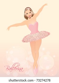 Beautiful dancing ballerina