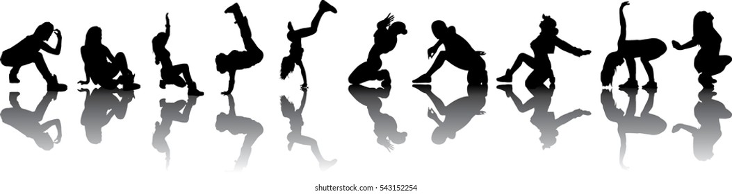 Beautiful, dancing girl