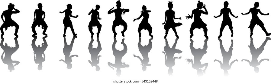 Beautiful, dancing girl