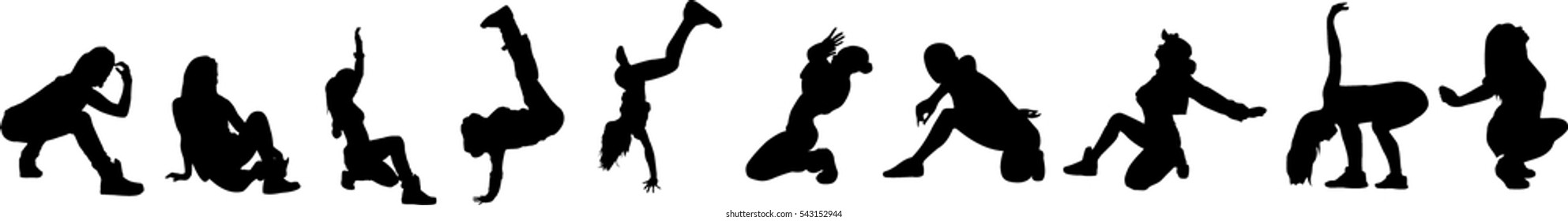 Beautiful, dancing girl
