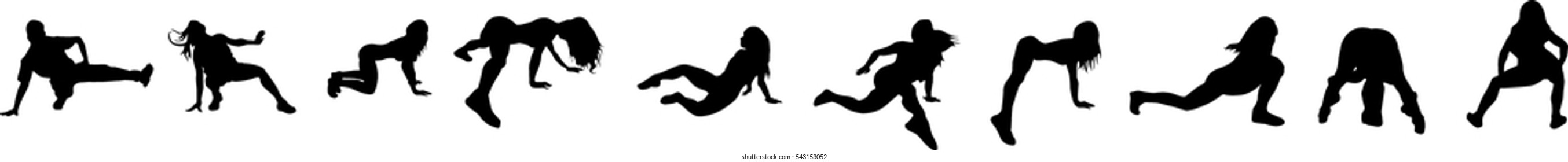 Beautiful, dancing girl