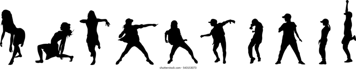 Beautiful, dancing girl
