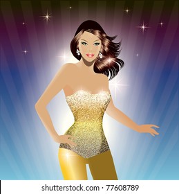 Beautiful dancing girl