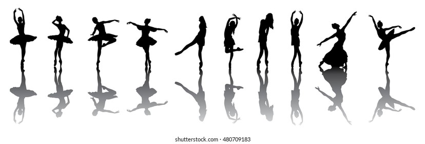 Beautiful, dancing woman