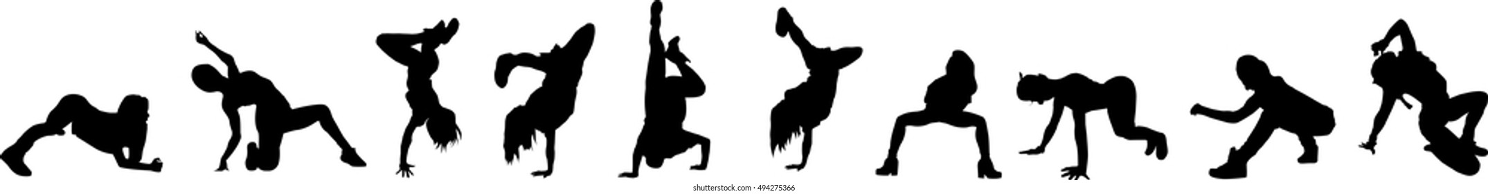Beautiful, dancing woman