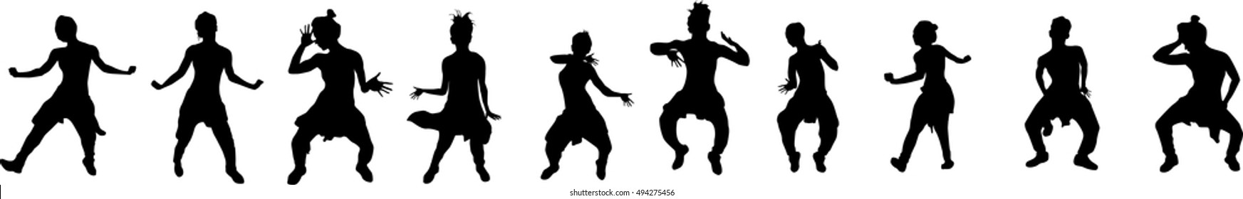 Beautiful, dancing woman