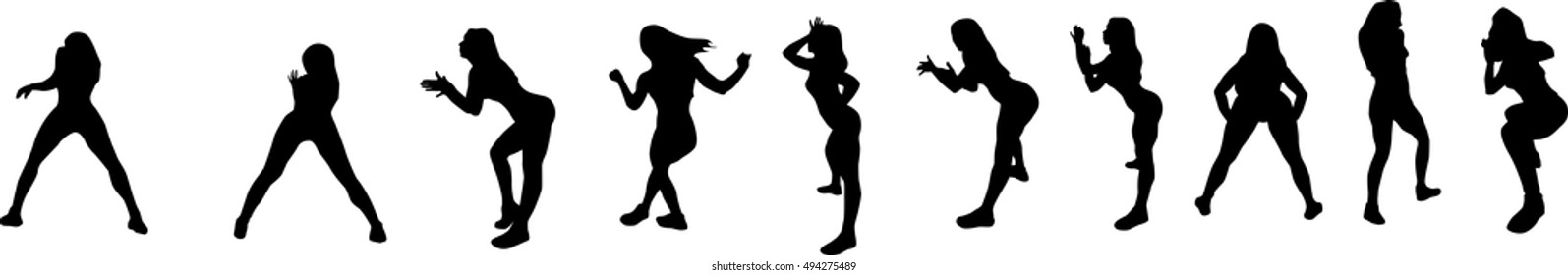 Beautiful, dancing woman