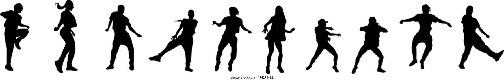 Beautiful, dancing woman