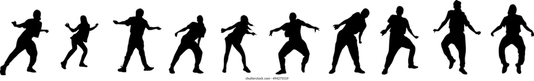 Beautiful, dancing woman - Shutterstock ID 494275519