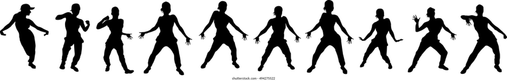 Beautiful, dancing woman