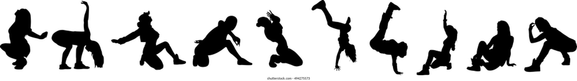 Beautiful, dancing woman