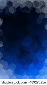 beautiful dark blue color geometry background. vector illustration. polygonal pattern. design for banner, presentation, wallpaper.