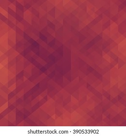 Beautiful dark red background with triangle. Geometric design for business presentations. Vector illustration.