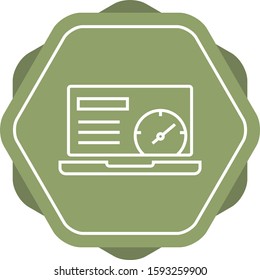 Beautiful Dashboard Line Vector Icon
