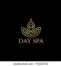 Beautiful Day Spa logo sign vector