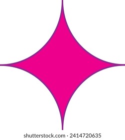 A beautiful deaf purple colour border  star icon design