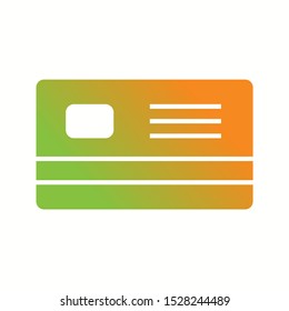 Beautiful Debit card Vector Glyph Icon