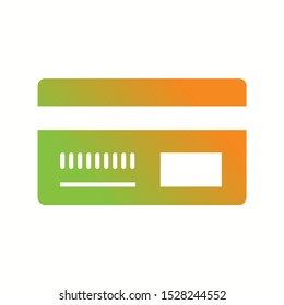 Beautiful Debit card Vector Glyph Icon