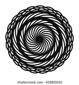 Beautiful Deco Mandala. Circle Abstract Object Isolated On White Background. Ethnic Decorative Element
