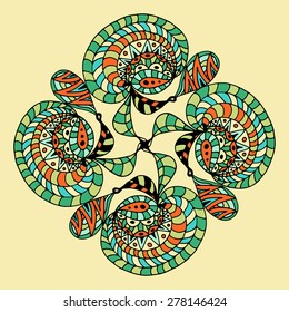 Beautiful Deco Mandala, Patterned design. Vector illustration